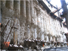 secant pile wall installation